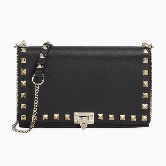Valentino Handbags - Valentino Rockstud Grainy Leather Crossbody